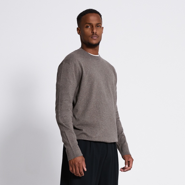 Fine-knit sweater "Ruben" Dk Beige